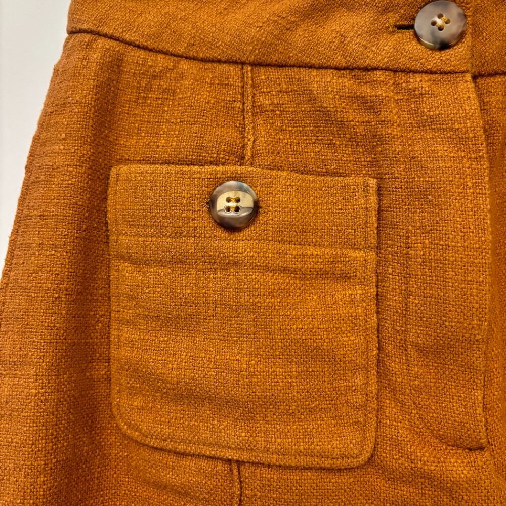 Sezane Emilio Trousers in Ochre (cotton & linen blend) - Picture 5 of 8